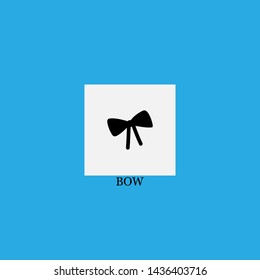 bow icon sign signifier vector