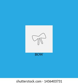 bow icon sign signifier vector