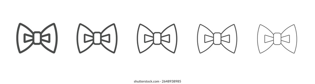 bow icon simple isolated vector sign