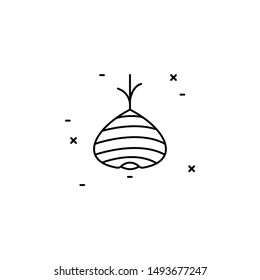 bow icon. Simple thin line, outline vector of Agriculture icons for UI and UX, website or mobile application