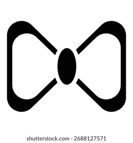 Icono de arco en estilo plano de moda aislado sobre fondo blanco. ilustración, EPS10.