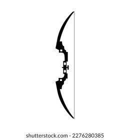 Vector de icono de doblar. signo de ilustración de arco. símbolo de tiro con arco. logotipo de bowman.