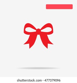 Bow icon. Vector concept illustration for design.