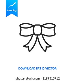 Bow icon, vector eps10 illustration