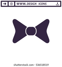 Bow Icon Vector flat design style