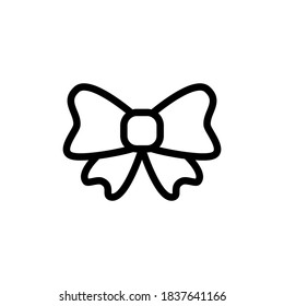 bow icon vector symbol template
