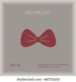 Bow icon, web design element