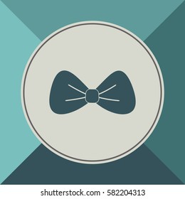 Bow icon, web design element