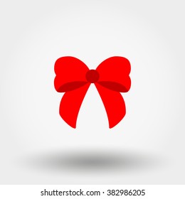 Bow. Icon for web and mobile application. Vector illustration on a white background. Flat design style.