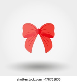 Bow icon for web and mobile application. Vector illustration on a white background. Flat design style