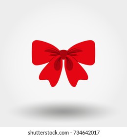 Bow. Icon for web and mobile application. Vector illustration on a white background. Flat design style.
