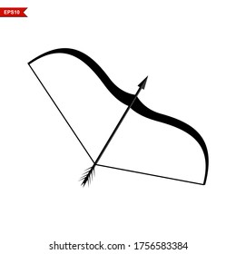 Bow icon with white background. Illustration vector