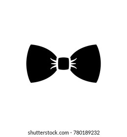 Bow. Isolated vector icon, sign, emblem, pictogram. Flat style for design, web, logo or UI. Eps10