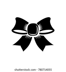 Bow. Isolated vector icon, sign, emblem, pictogram. Flat style for design, web, logo or UI. Eps10
