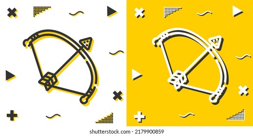 bow line icon. Simple outline style.bow linear sign. Vector illustration isolated on white background. Editable stroke EPS 10