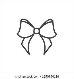 Bow line icon in trendy flat style isolated vector