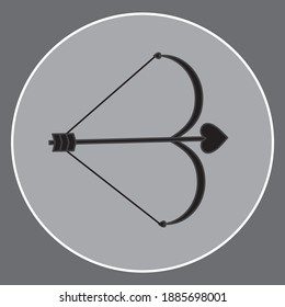 Bow with love icon. eps 10