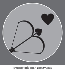 Abrar con icono de amor, diseño de ilustraciones vectoriales.