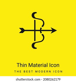 Icono de material amarillo brillante mínimo