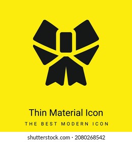 Icono de material amarillo brillante mínimo