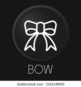 Doble un icono mínimo de línea vectorial en el botón 3D aislado en el fondo negro. Vector Premium.
