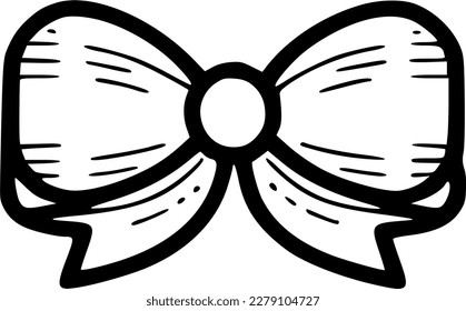 Bow - Minimalist and Flat Logo - Vector illustration