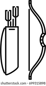 bow outline icon
