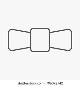 Bow outline icon on white backround