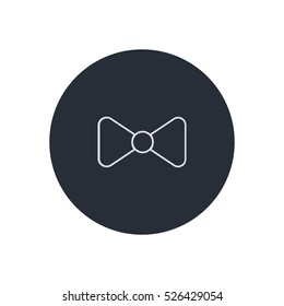 bow outline icon vector, can be used for web and mobile design