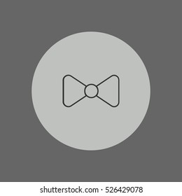 bow outline icon vector, can be used for web and mobile design