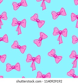 Bow Pattern Background Graphical Decorative Bow Stock Vector (Royalty ...