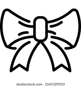 Bow for Present, Celebration, Gift. Vector Icon