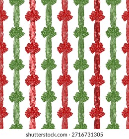 Arco de patrón rojo y verde - Colección de Navidades