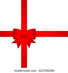 Bow with ribbon