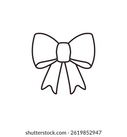 bow ribbon cute present vector symbol sign icon illustration emoji gift