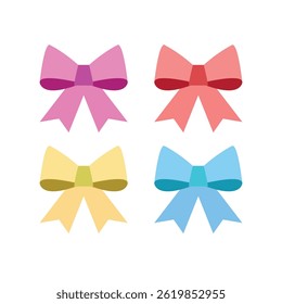 bow ribbon cute present vector symbol sign icon illustration emoji gift