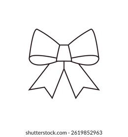 bow ribbon cute present vector symbol sign icon illustration emoji gift