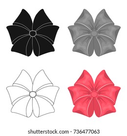 Bow, ribbon, decoration, and other web icon in cartoon style. Textile, decor, gift, icons in set collection.