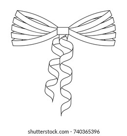 Bow, ribbon, decoration, and other web icon in outline style. Textile, decor, gift, icons in set collection.