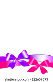 bow ribbon design vector