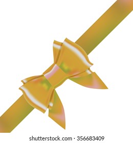 bow ribbon gift vector