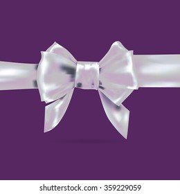 bow ribbon gift vector