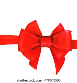 bow ribbon gift vector
