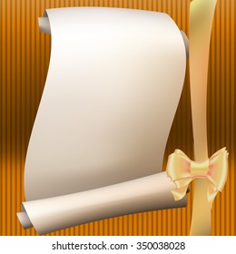 bow ribbon gift vector pattern background texture for design, roll coiled tube
