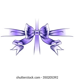 bow ribbon gift vector, Pattern texture background for design vector, sketch, drawing hands, pen and ink