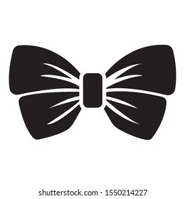 bow ribbon icon, Monochrome style icon design from project merry christmas icon collection . Ready to use in web design , apps, software and print. - Vector. Eps 10