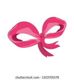 bow ribbon isolated icon