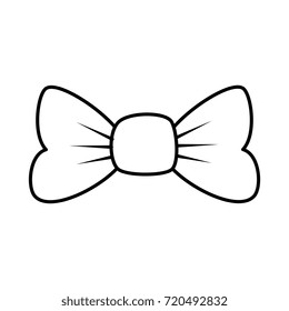 bow ribbon isolated icon