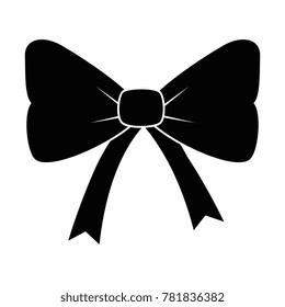 bow ribbon isolated icon