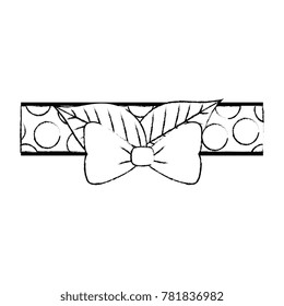 bow ribbon isolated icon